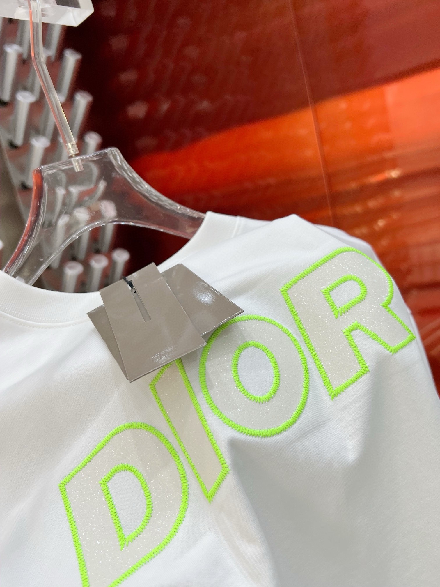 ディオール ロンtコピー 純綿 シンプル 半袖 トップス ロゴプリント 通気性いい 品質保証 ホワイト_7