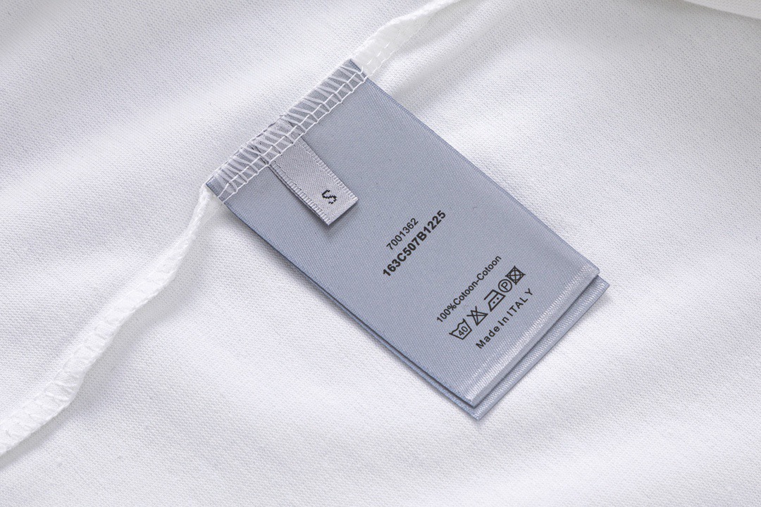 【激安】高級品通販 ディオールワイシャツスーパーコピー 純綿 シンプル 半袖 トップス プリント 品質保証 ホワイト_7