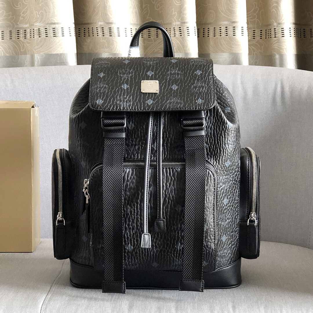 mcm ハンドバッグＮ級品 旅行バッグ バックバッグ 大容量 ファッション 快適 日常用 シンプル ブラック_1