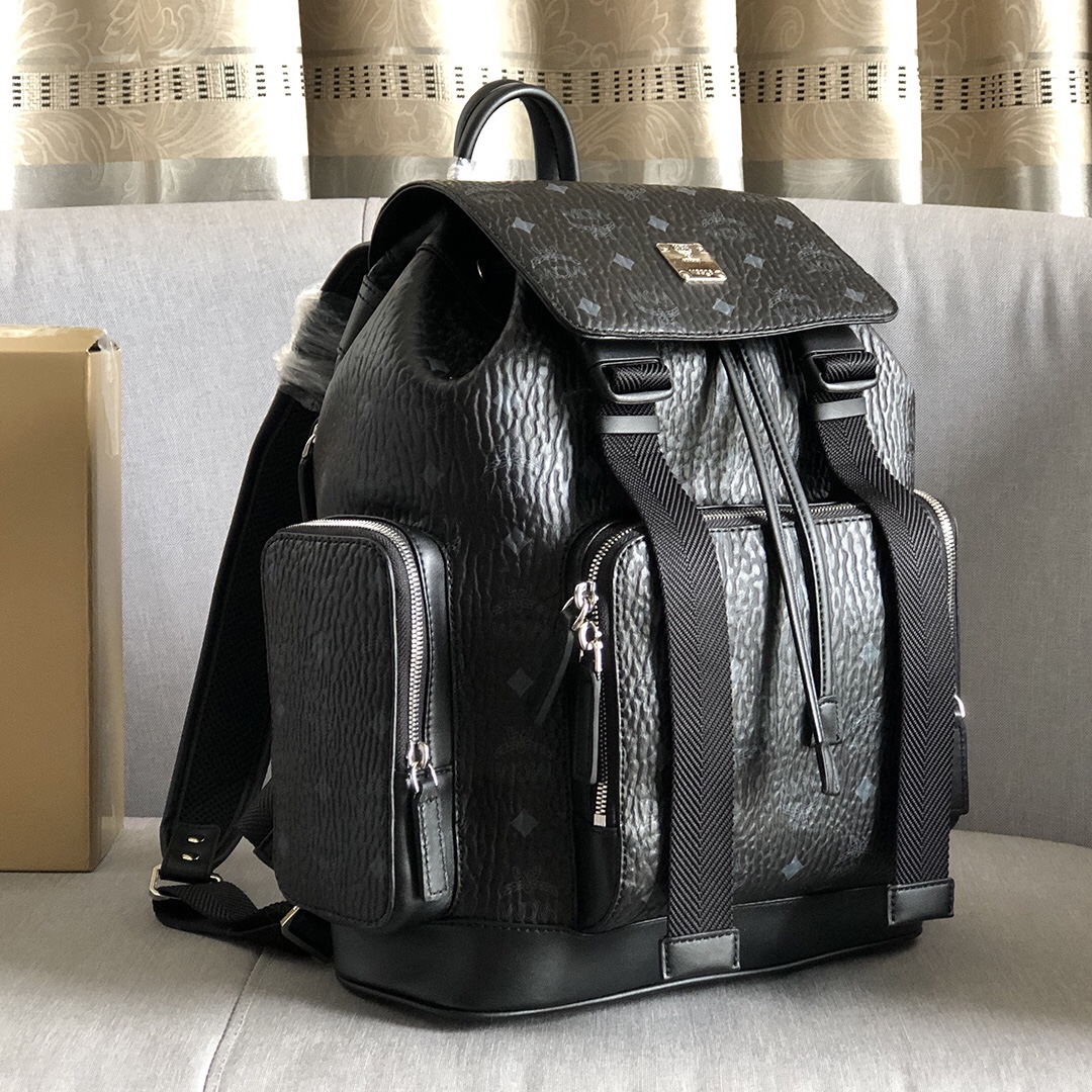 mcm ハンドバッグＮ級品 旅行バッグ バックバッグ 大容量 ファッション 快適 日常用 シンプル ブラック_2