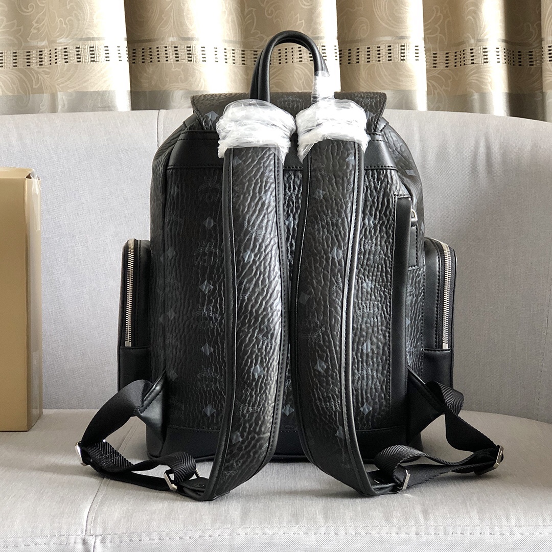 mcm ハンドバッグＮ級品 旅行バッグ バックバッグ 大容量 ファッション 快適 日常用 シンプル ブラック_4