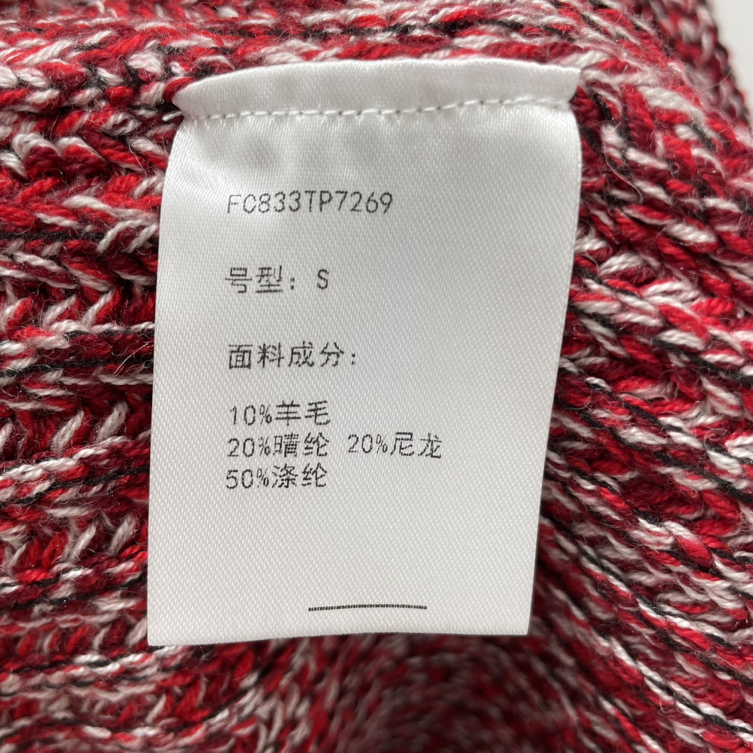 海外セレブ定番愛用 ミュウミュウローブルーＮ級品 トップス セーター 長袖 ニット 柔らかい 3色可選 レッド_8