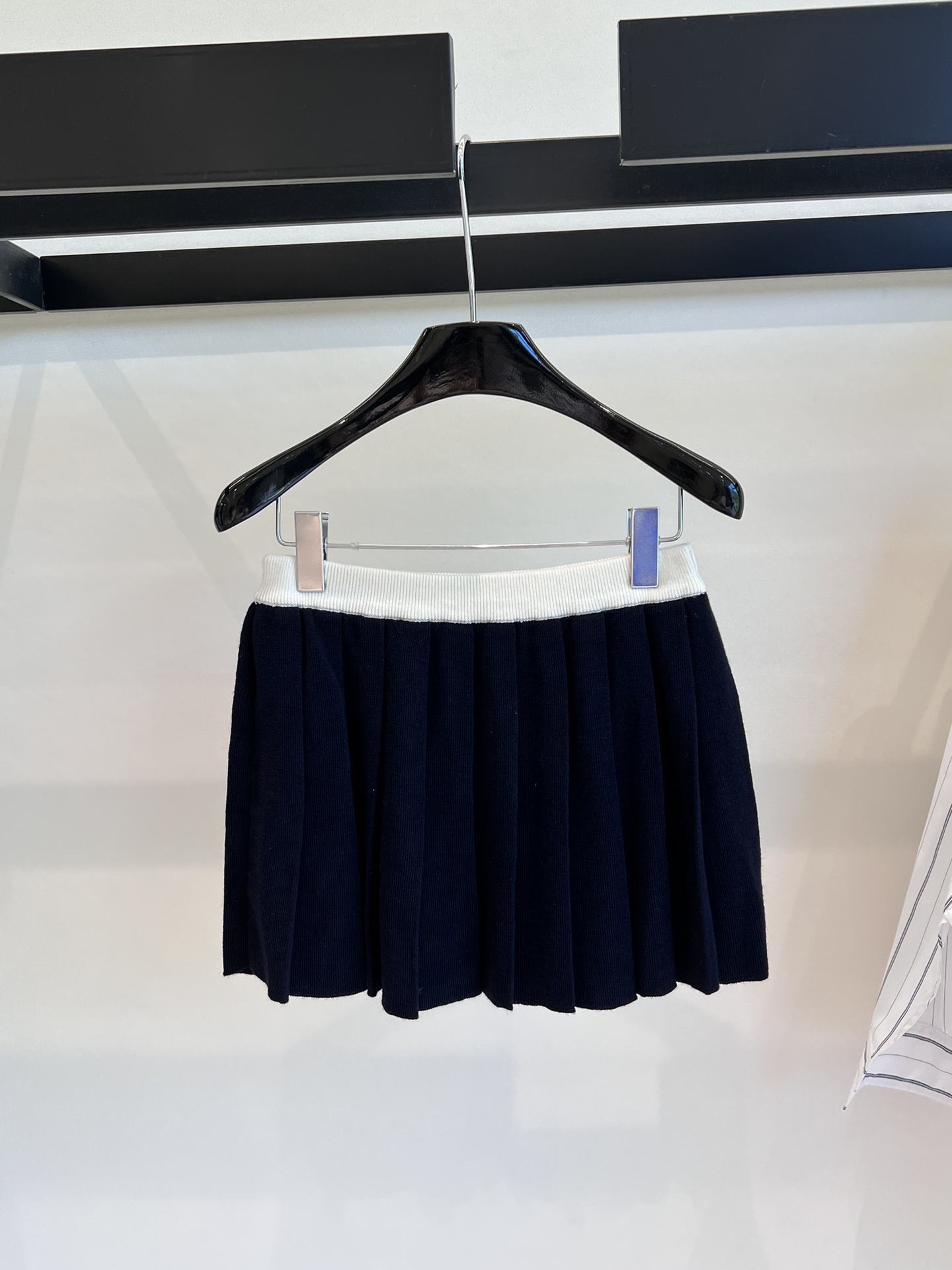 miu miu スカート偽物 HOT品質保証 柔らかい レディース シンプル ウール製 ファッション ブラック_1
