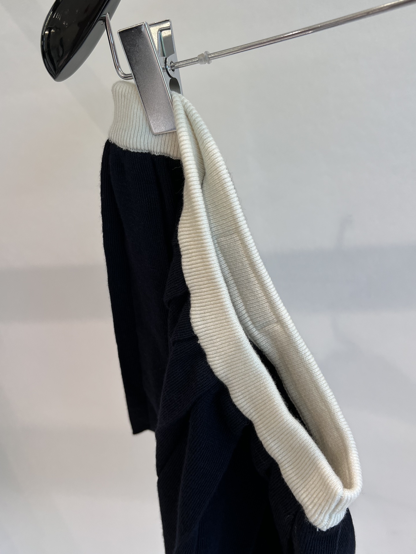 miu miu スカート偽物 HOT品質保証 柔らかい レディース シンプル ウール製 ファッション ブラック_5