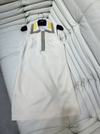fendi ワンピースコピー スカート 無袖 シンプル 品質保証 通勤服 ファッション 高級感溢れる ホワイト