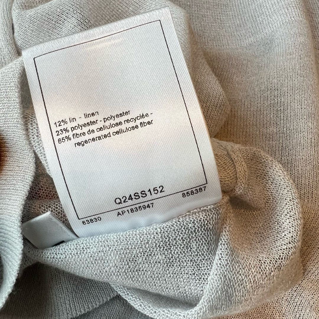 [新季度]chanel ロゴ t シャツ激安通販 半袖 トップス  純綿 柔らかい ロゴ刺繍 ファッション グレイ_8
