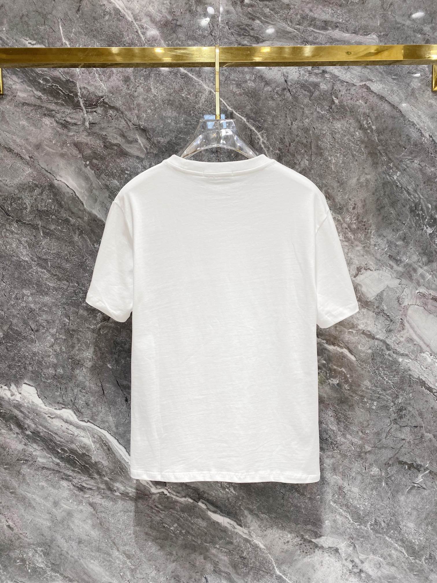 HOT100%新品 ロエベトップスＮ級品 純綿 短袖 Tシャツ シンプル 柔らかい 刺繍 ファッション 快適 ホワイト_8
