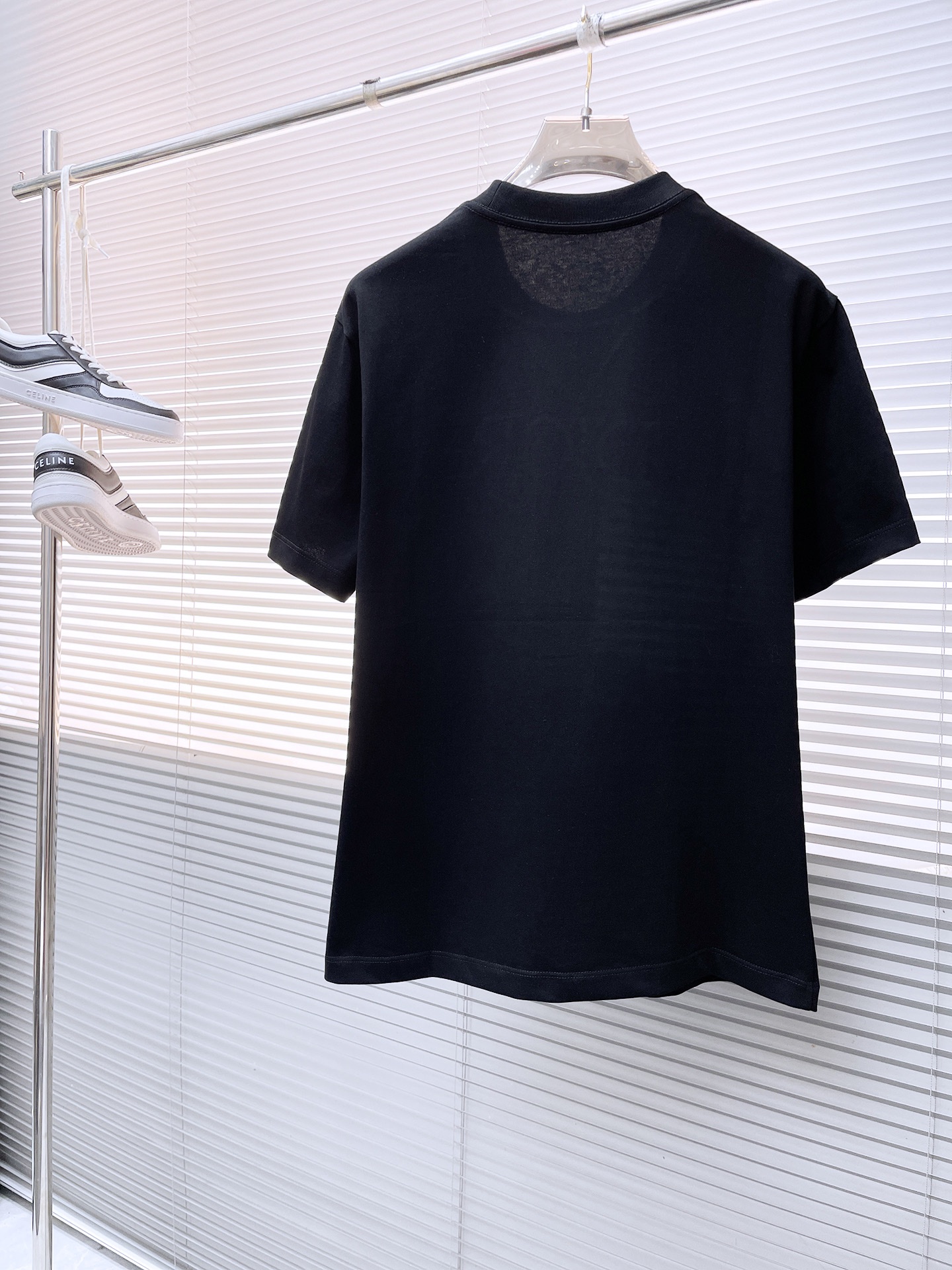 最安値人気 ロエベとルイヴィトンスーパーコピー 純綿 短袖 Tシャツ トップス 柔らかい 快適 ゆったり ブラック_6