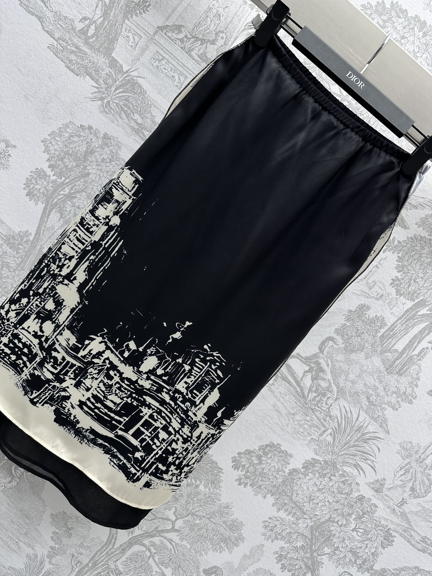 【激安】高級品通販 ディオールソヴァージュ激安通販 シンプル スカート カラフル 軽量 シルク ブラック_7