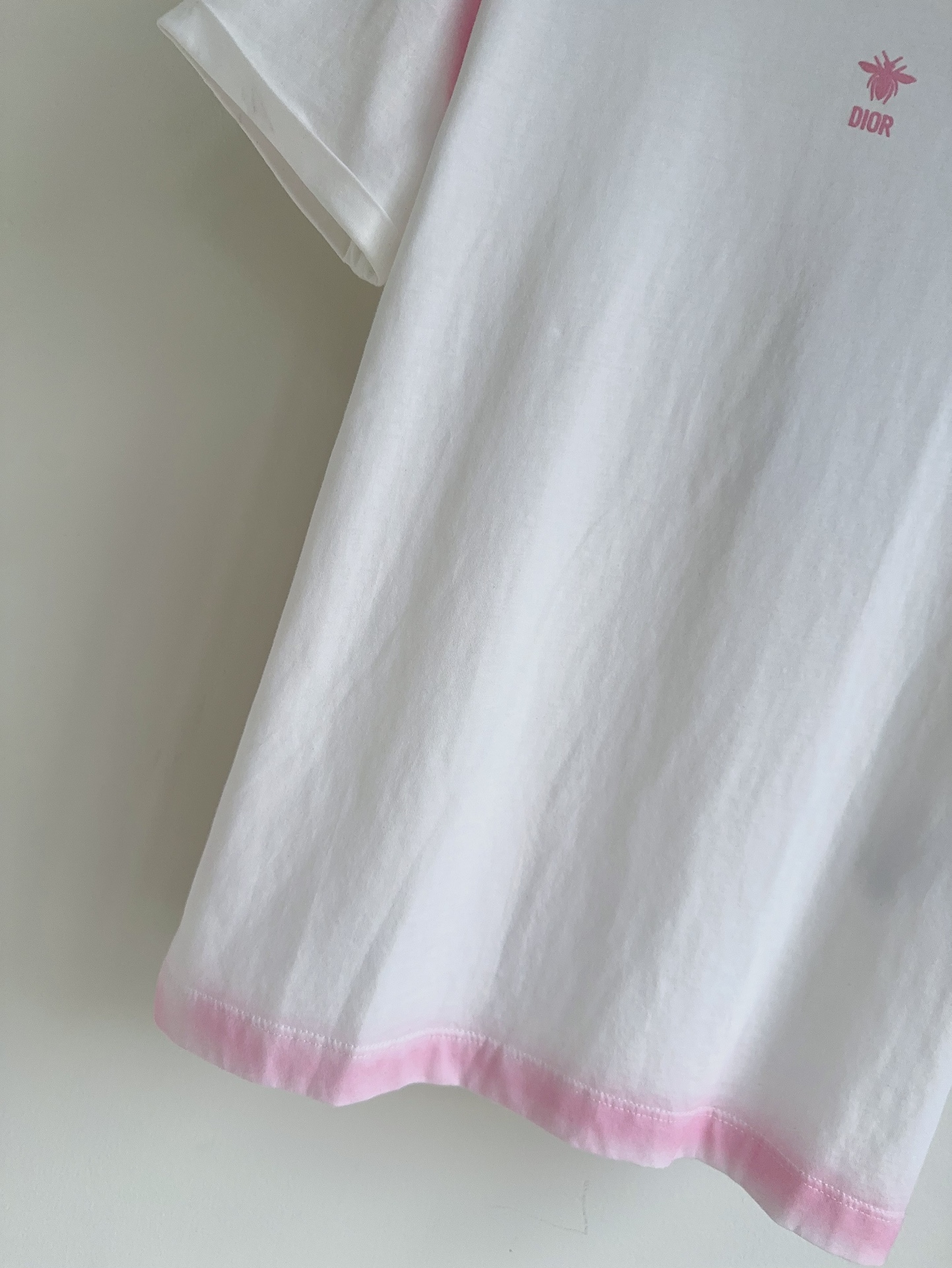 ディオール、リップＮ級品 トップス 柔らかい 半袖 ランニング 純綿 シンプル ファッション 快適 ホワイト_4
