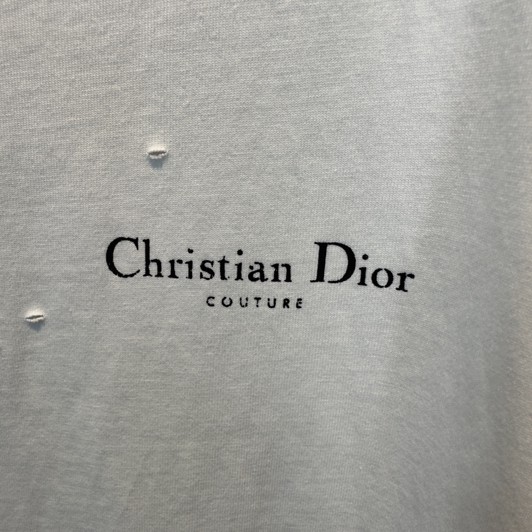 華やかに演出する diorのtシャツ激安通販 トップス 柔らかい 純綿 短袖 カラフル 丸首 ファッション ホワイト_4
