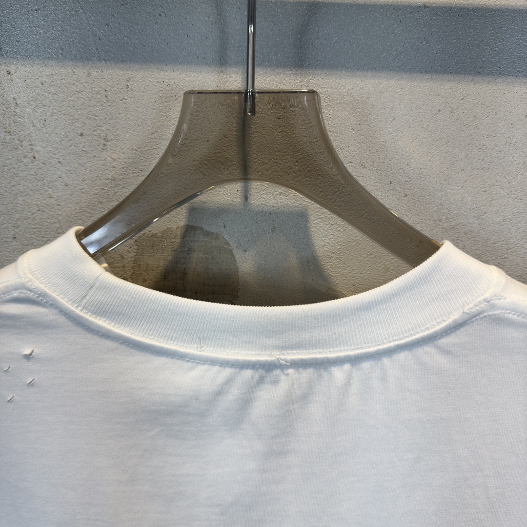 華やかに演出する diorのtシャツ激安通販 トップス 柔らかい 純綿 短袖 カラフル 丸首 ファッション ホワイト_8