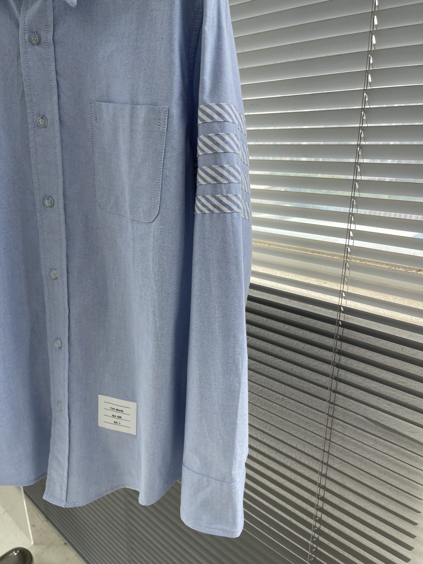 トムブラウン 衣装スーパーコピー シャツ トップス 長袖 シンプル 品質保証 ファッション ブルー_3