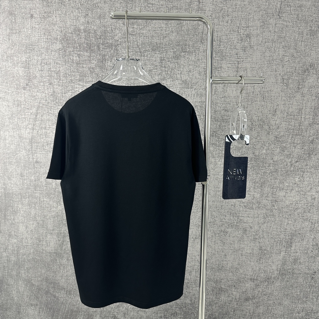 今季セール限定品 ロエベハウルtシャツスーパーコピー 純綿 Tシャツ トップス 半袖 シンプル 柔らかい 可愛い ブラック_2