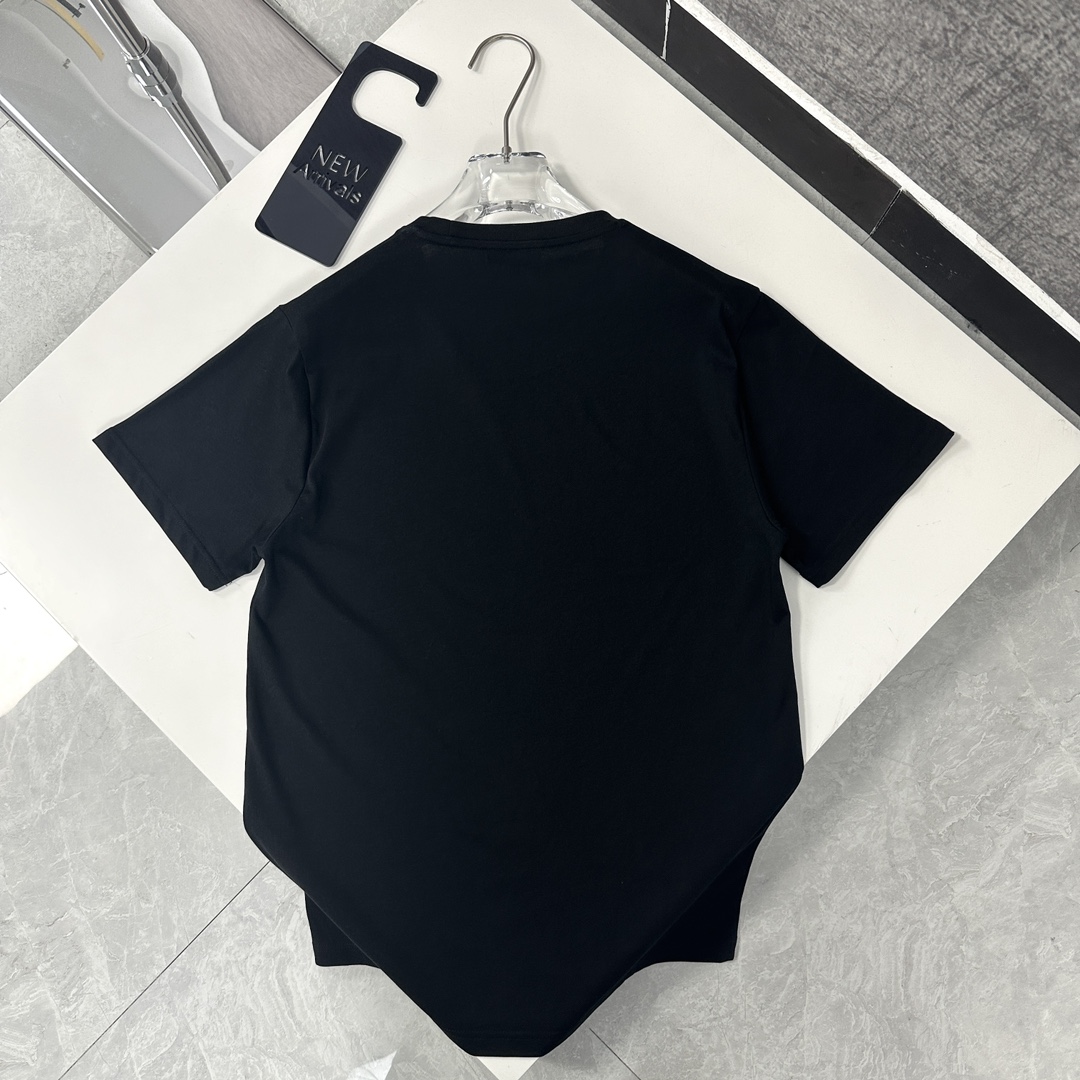 今季セール限定品 ロエベハウルtシャツスーパーコピー 純綿 Tシャツ トップス 半袖 シンプル 柔らかい 可愛い ブラック_4