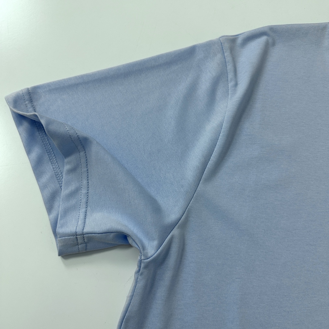 今季セール限定品 エベ tシャツ ウィメンズ激安通販 純綿 Tシャツ トップス 半袖 シンプル 柔らかい 可愛い ブルー_7